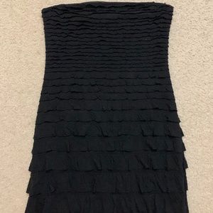Express Strapless Ruffle Dress